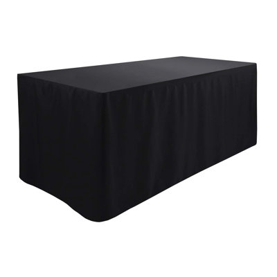 Fitted 100% Polyester Tablecloth Premium Qualitytable Cover 4 Feet Diameter