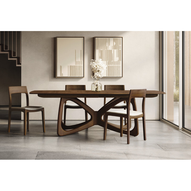 Butterfly Dining - Wood, Natural Walnut, 30"H x 84"L x 50"W