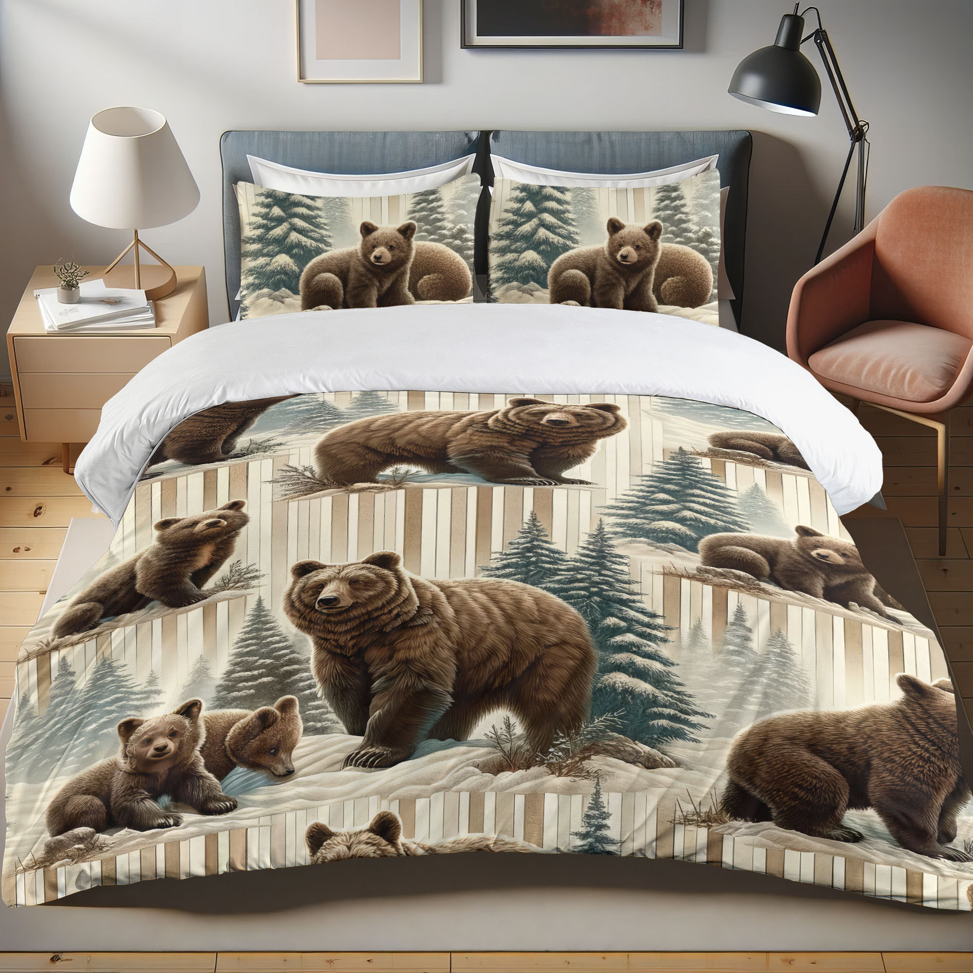Wilderness Bear Duvet Cover Set GFTOMA7234 main image 0