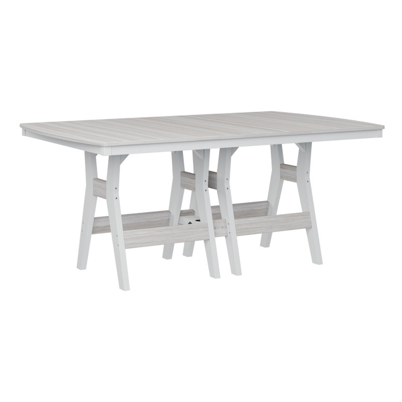 Table rectangulaire à hauteur de comptoir Bulger, Coquillage, H 35,5 po x l 72 po x P 44 po