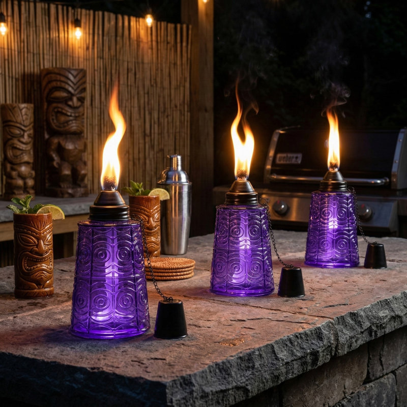 Torches Tiki Citronella, Mauve