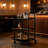 Metal Bar Cart With Locking Wheels - Rolling Serving Cart For Kitchen, Living Room, And Home Bar - Mobile Beverage And Drink Trolley With Sturdy Shelves-1567787280-1567787281