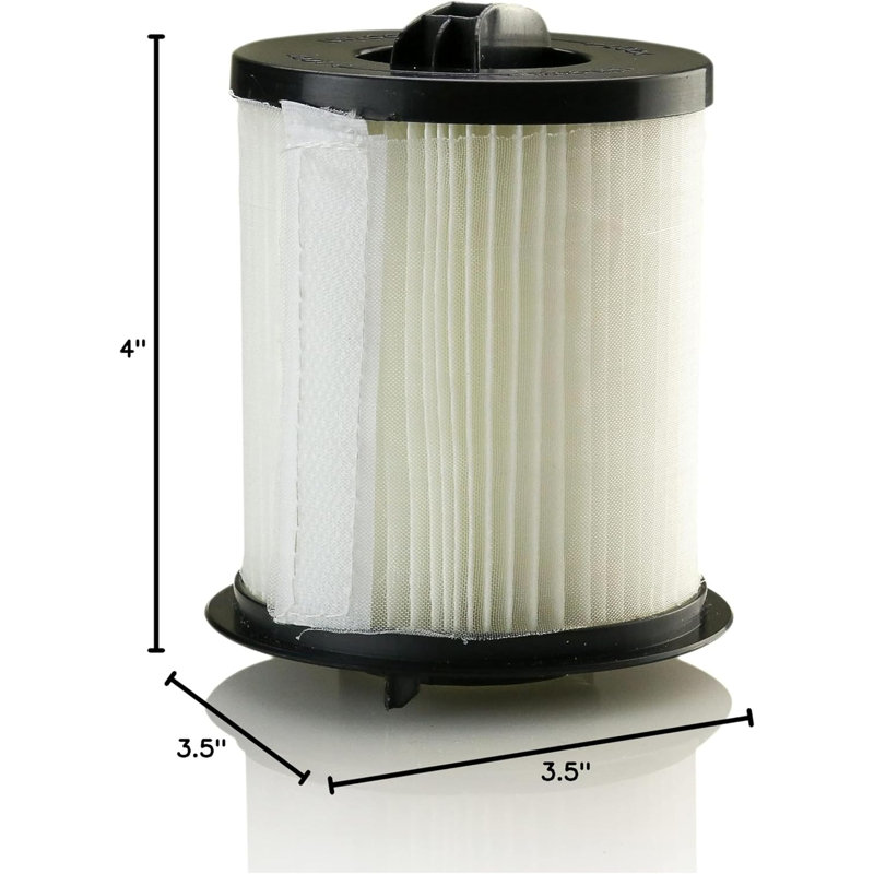 OVENTE Vacuum Cleaner Replacement Filter Compatible with ST2000 and ST2010 Models, High Efficiency Cartridge Filter, Reusable, Easy to Install and Removable Vacuum Parts, White ACPST2070