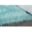 Tapis turquoise touffeté à la main-1005867003