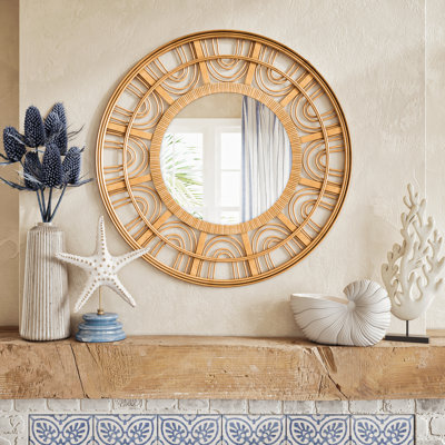 Lecroy Zen Radiance Rattan Wall Mirror