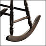 Canora Grey Black Spindle Back Rocking Chair with Smooth Curved Rockers ...