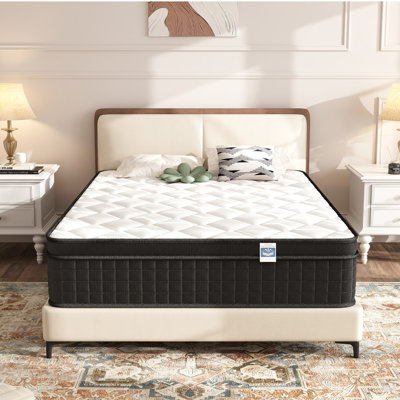 12" Firm-Medium Gel Memory Foam Hybrid Mattresses, CertiPUR-US, OEKO-TEX Certified