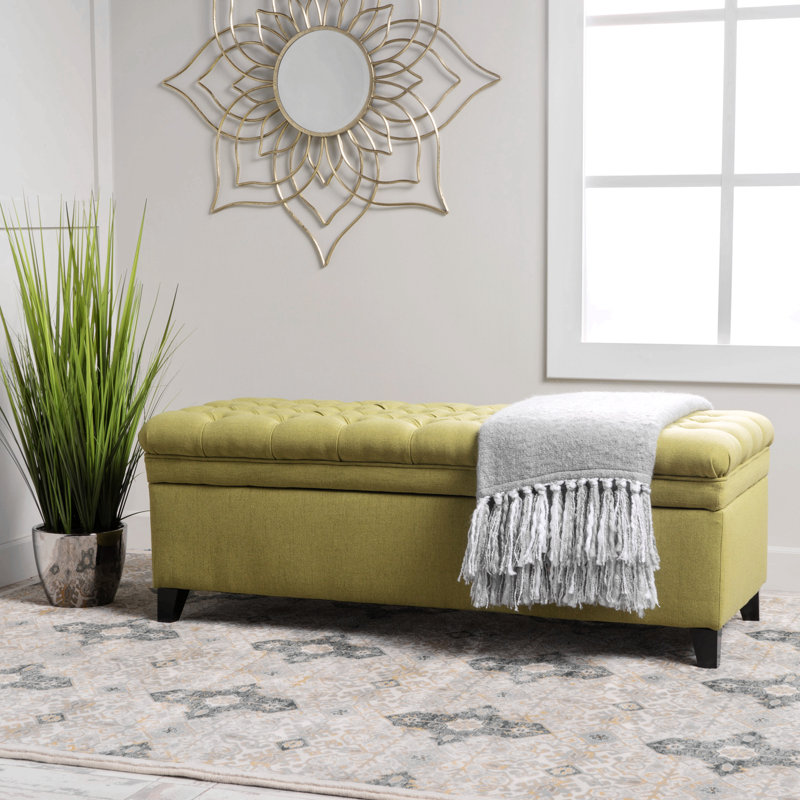 OTTOMAN DE RANGEMENT JULiana, Vert