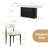 Ackley Faux Marble Dining Set, Modern Dining Table And Chair Set For 6-1142685615