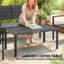 Outsunny 4 Seater Garden Furniture Set with HDPE Slatted Loveseat-1048979806