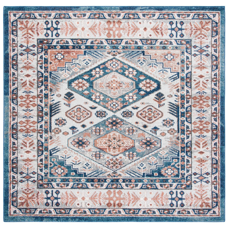 Katha Performance Oriental Rug, Square 6'7"