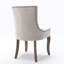 Chaises d'appoint en tissu avec pieds en bois massif Veschi-1437350823