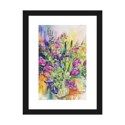 " Iris Blue And Tulips Too " by Annelein Beukenkamp