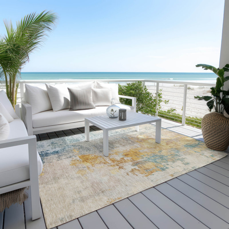Machine Washable Indoor/Outdoor Chantille ACN1160 Rug, Rectangle 5' x 7'6"