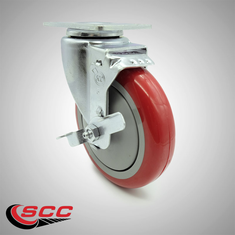 Metro 461B5PBGSA B5PBGSA Replacement Caster with Brake - Service Caster Brand