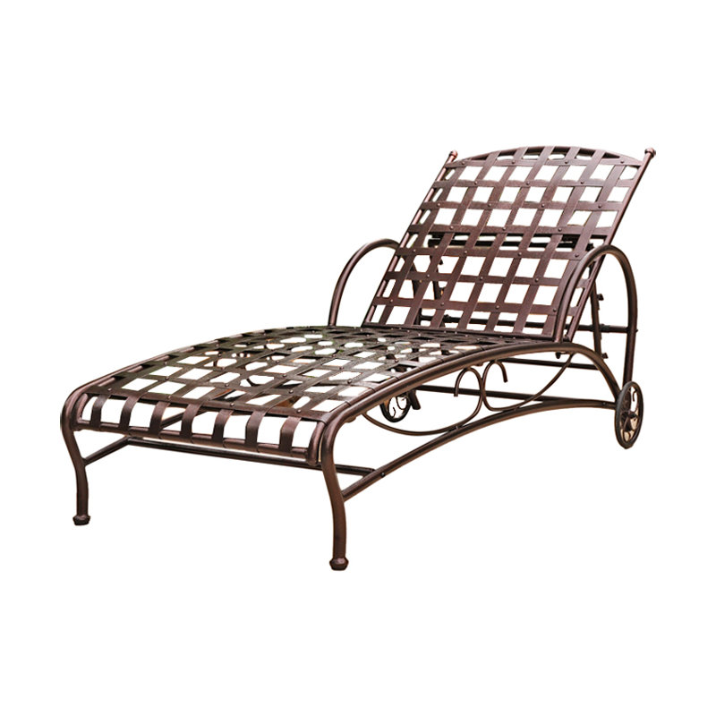 Arifa Outdoor Chaise Lounge, Bronze