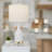 Conyers 24 in. Vintage Adjustable Temperature Ceramic Solid Wood For Bedroom/Living Room Bedside Desk Nightstand Table Lamp With Linen Drum Shade Lantern And USB Port-158781885