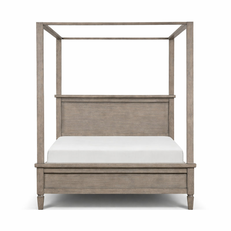 Ensemble de chambre à coucher avec lit à baldaquin et table de chevet 3 pièces Danar, Très grand lit