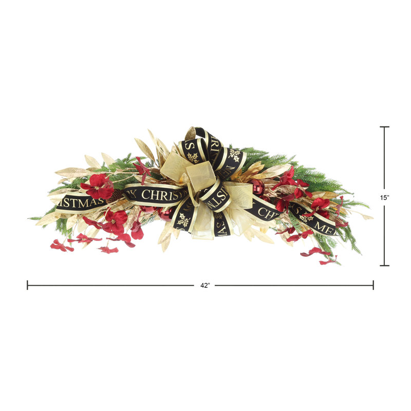 Drapeau des Fêtes avec cornouiller et ruban