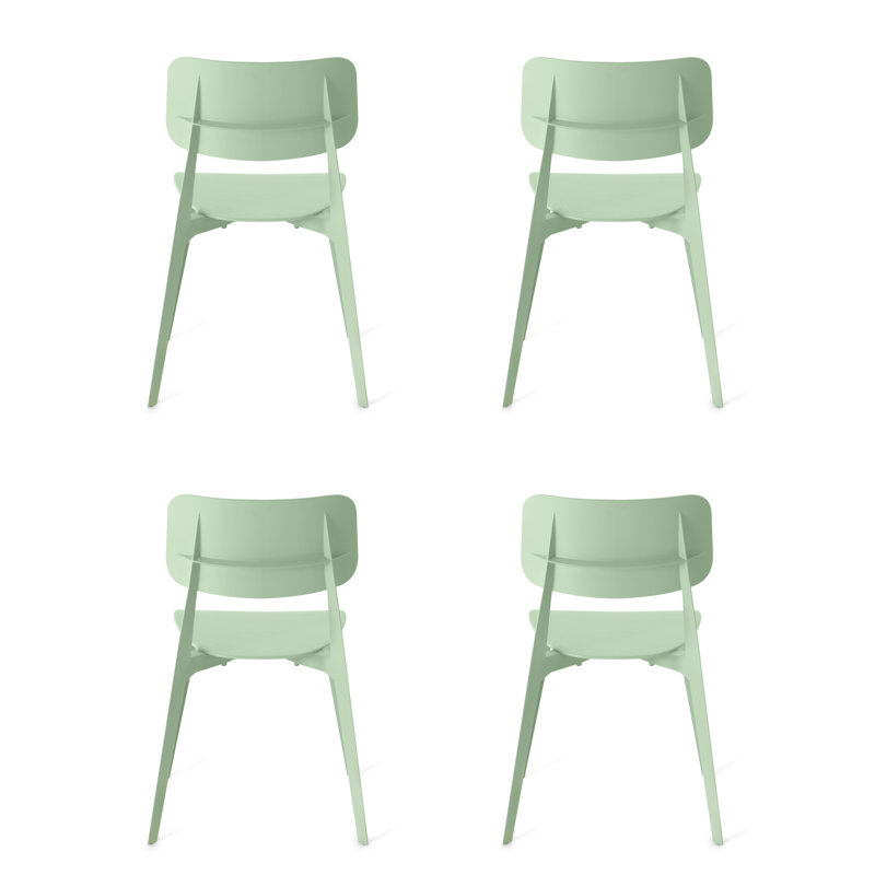 Stellar Stacking Side Chair, Mint Green