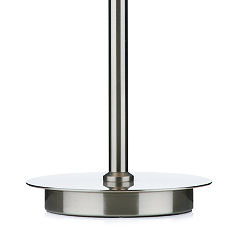Paramus Metal Table Lamp, Satin Chrome