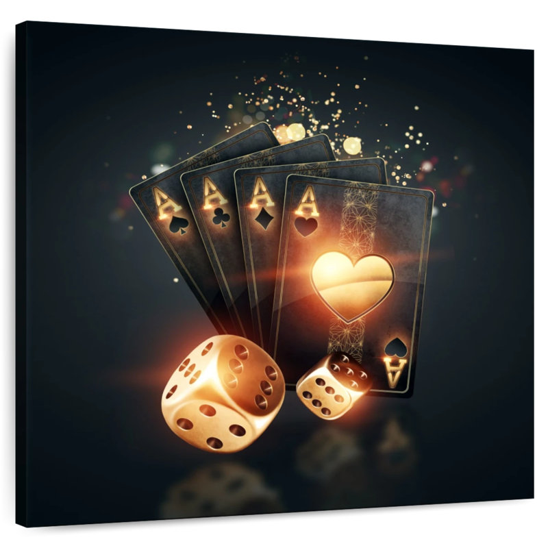 Senne Dice And Cards, 24" H x 24" W