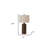 31" Brown Usb Table Lamps With Beige Drum Shade