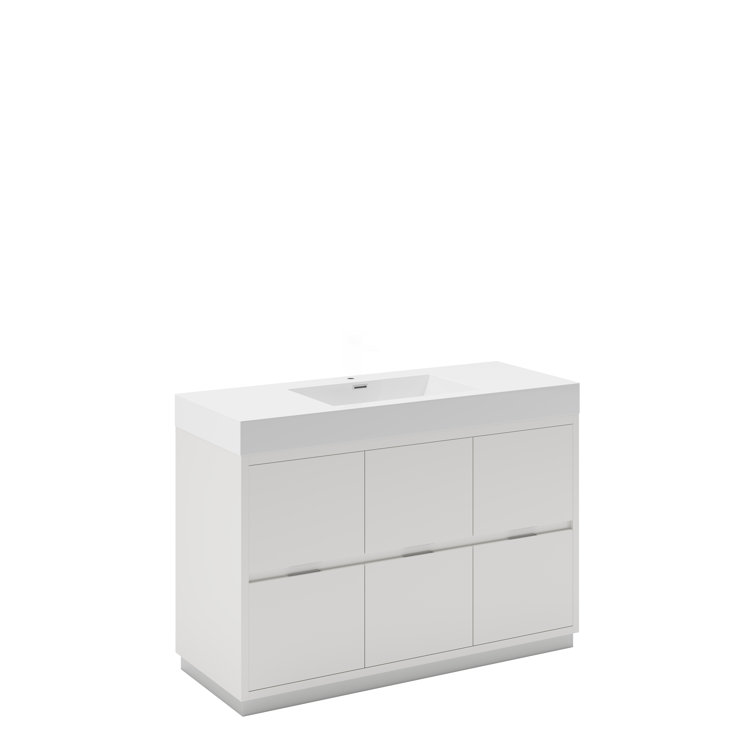Valencia 48" Freestanding Single Sink Bathroom Vanity with Top and Sink (Faucet Not Included)