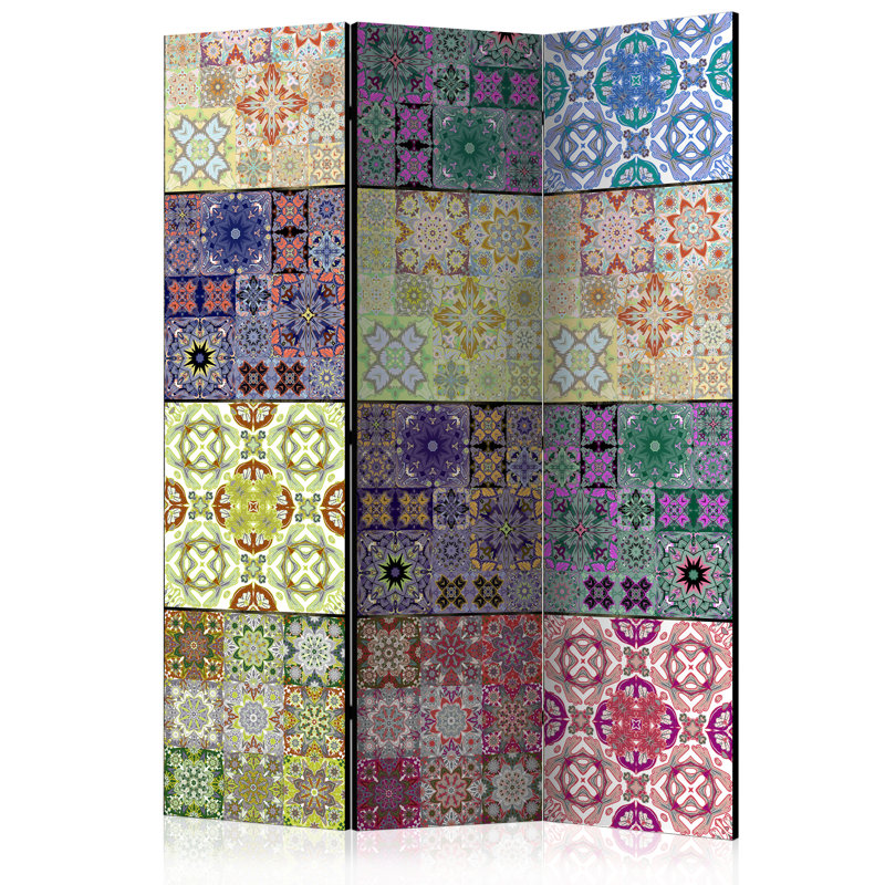 135cm W x 172cm H 3 - Panel Solid Wood Folding Room Divider