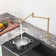 Cedar CASAINC 1.8 GPM Pot Filler Kitchen Faucet with 2 Handle