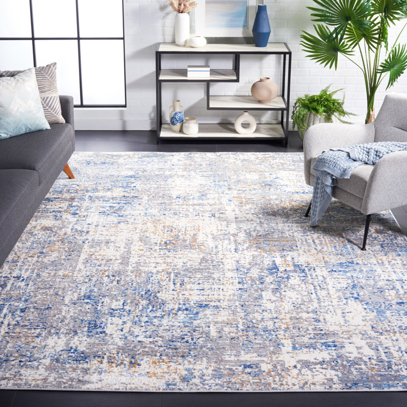 Shivan 100 Performance Abstract Rug, Rectangle 8' x 10'