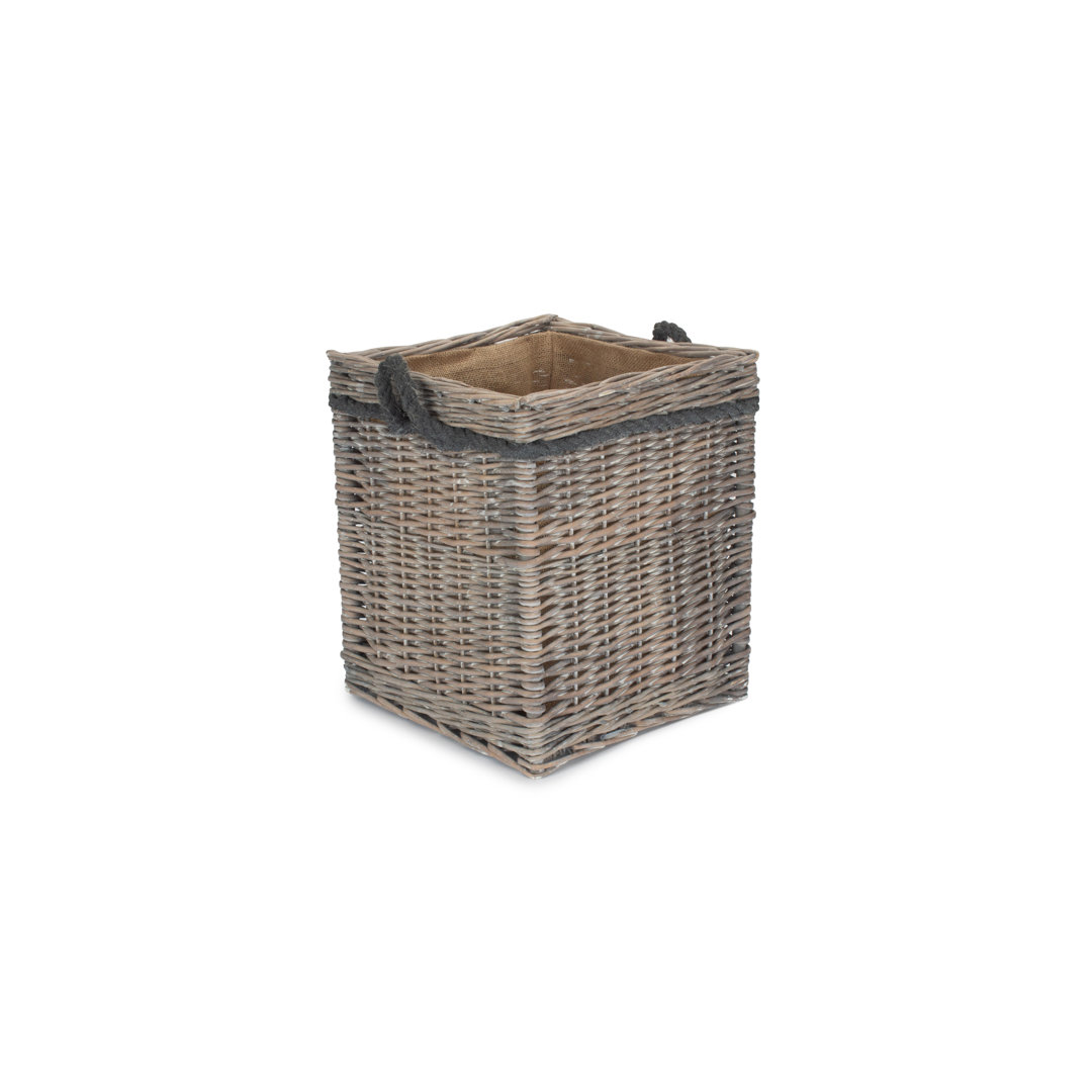 Wicker Storage Basket with Lining