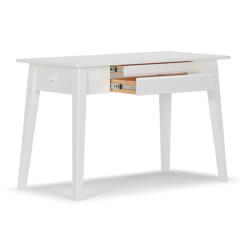 Bureau en bois Jakita, Blanc