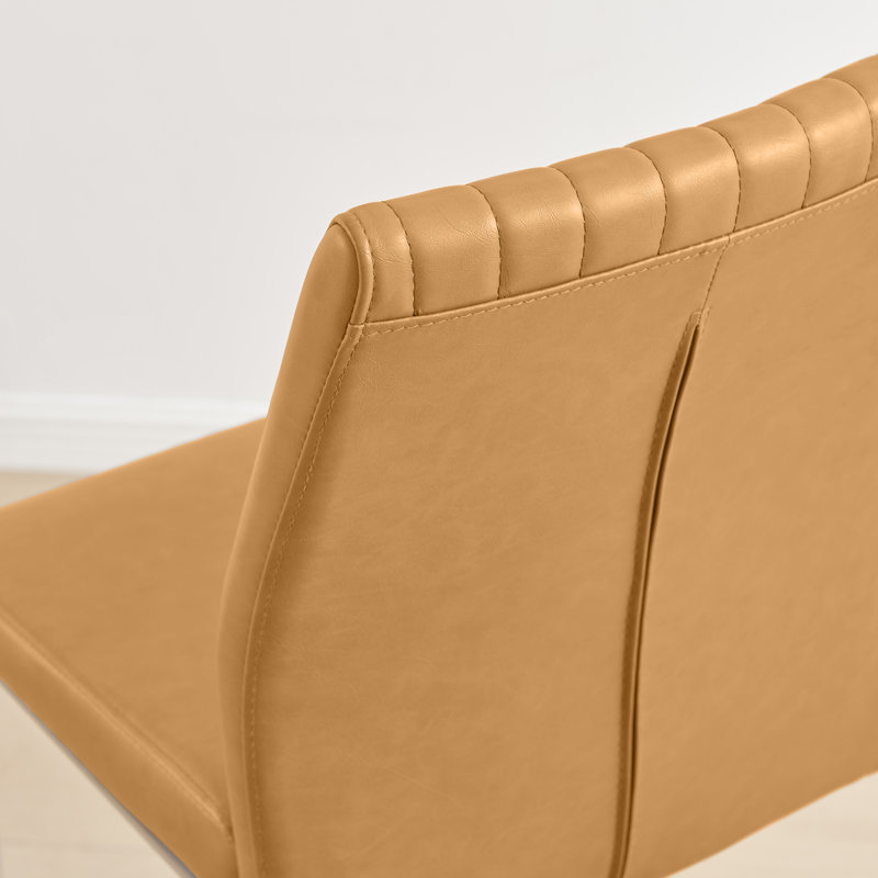 Chaises de bar Loren Luxury, Moutarde