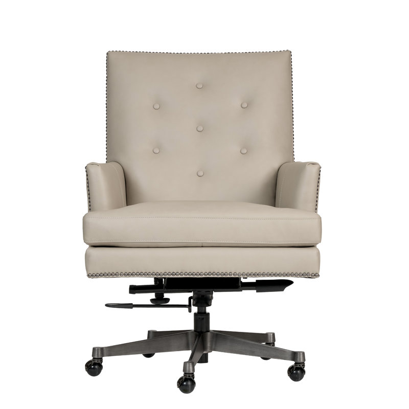 Langston Ecru Executive Office Chair, Beige