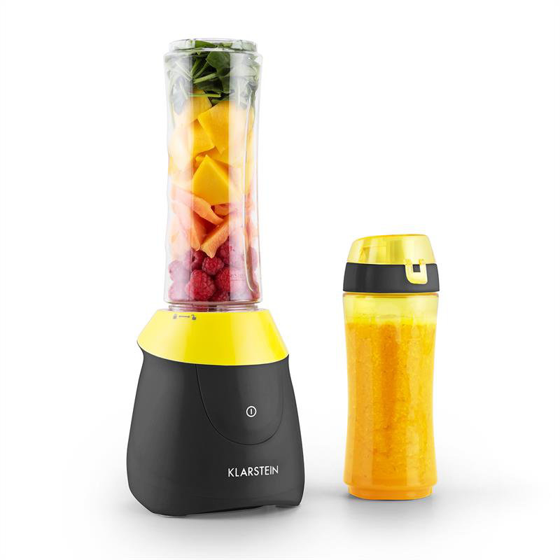 Klarstein Paradise City 3 Speed Countertop Blender, Black/Yellow