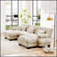 Luxueux canapé surdimensionné en forme de U pour le salon, confort ultime et expérience d'assise spacieuse-1024175001