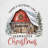 Christmas Farm Reversible Throw Pillow-995728545