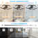 22" Black Modern Flush Mount Low Profile Ceiling Fan with Light and Smart APP Control