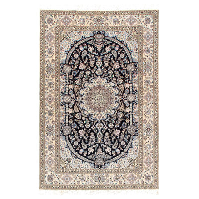 Oriental Area Rug in Navy Blue