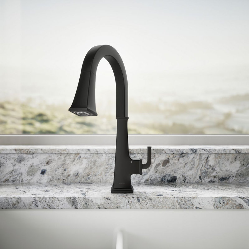 Riff Touchless Pull-Down Kitchen Sink Faucet, Matte Black