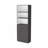 Matt Gray And White 2-Door Bookcase-393921612