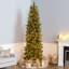 Carolina Slim 9' Green Pine Artificial Christmas Tree with 800 Clear Lights with Stand-707827268