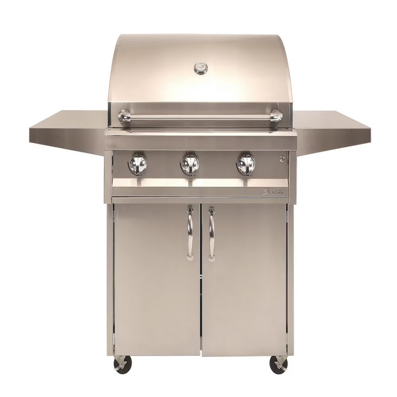 Artisan 32 Inch Freestanding Liquid Propane Grill With 3 Burners