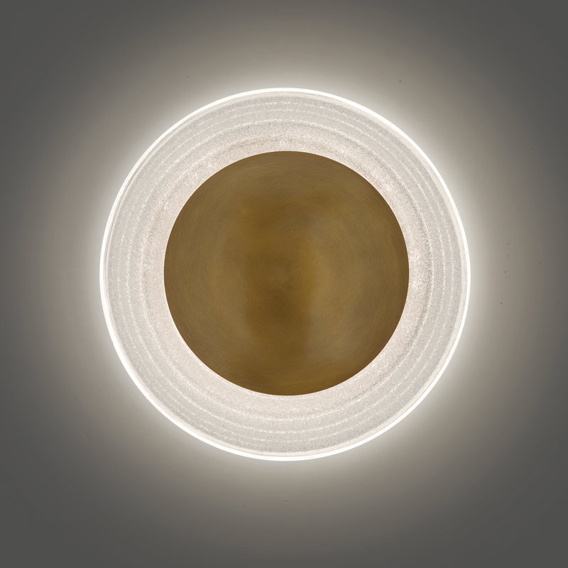 Fredrick Ramond Haven Medium 15 in. Integrated LED Wall Sconce, 15" H x 15" W x 5.5" D, 2400 Lumens, 24 W