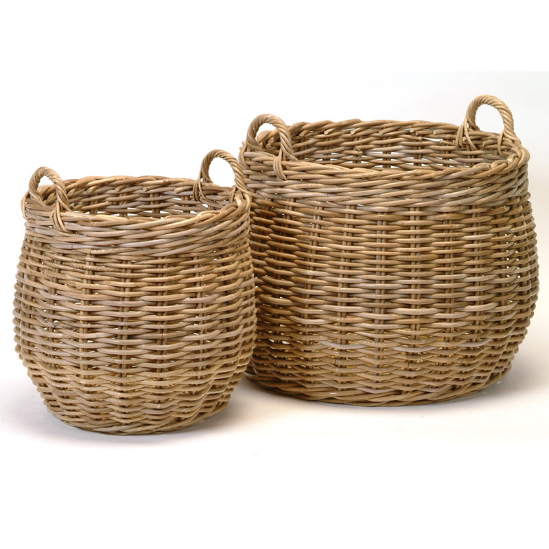 Ensemble de paniers 2 pièces en rotin
