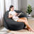Bean Bag Chair, 4FT Bean Bag With Velvet Cover, Giant Bean Bag Chairs  With Filler Adult, Bean Bag Sofa Filled With High-Density Sponge For Living Room, Bedroom-1633469706