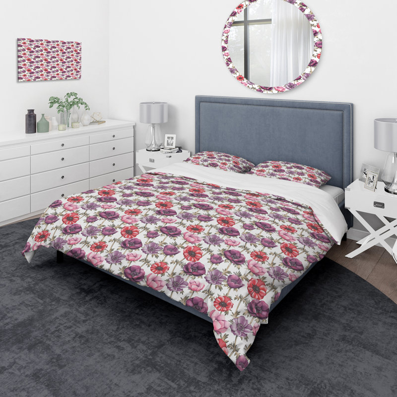 Ensemble de housse de couette traditionnelle, Housse de couette très grand + 2 taies décoratives