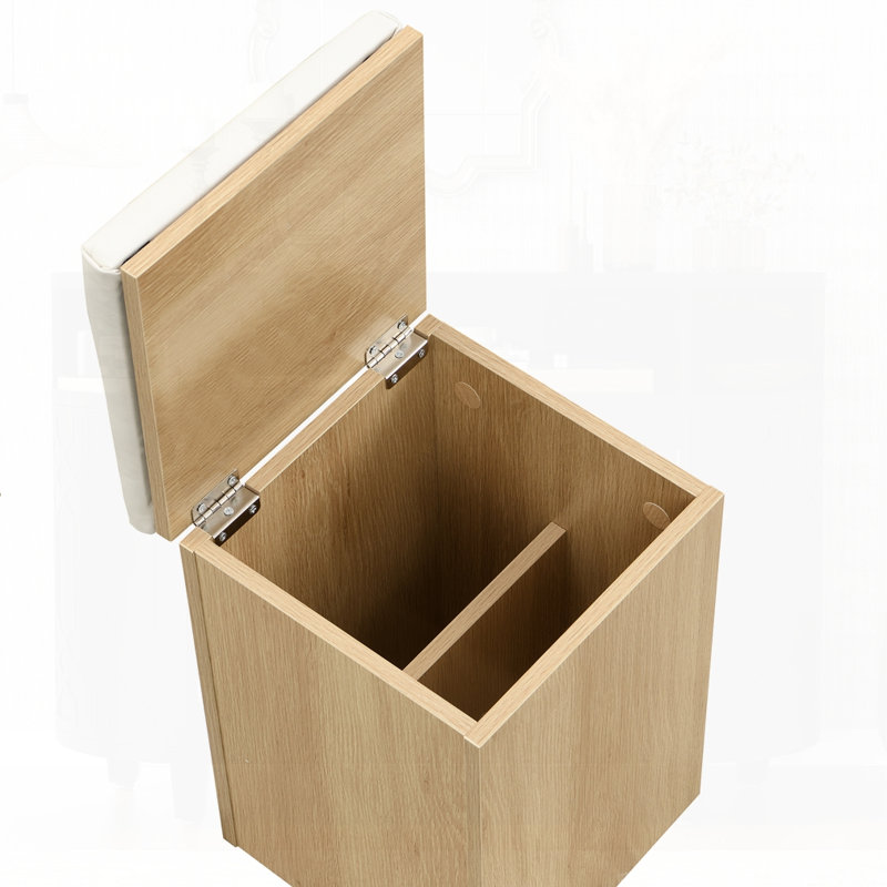 Multi-Functional Lift-Top Coffee Table, Natural/White