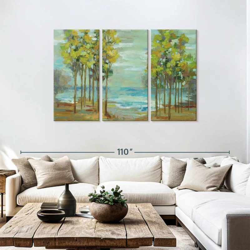 Harnek Calm Spring Trees, 48" H x 74" W